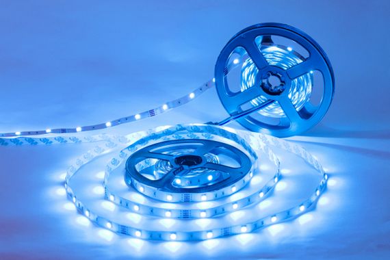 Цветная LED лента негерметичная 12V 3.6W 12V 2835 RGB PCB IP20 1m (BY-030/60) | Зображення 3