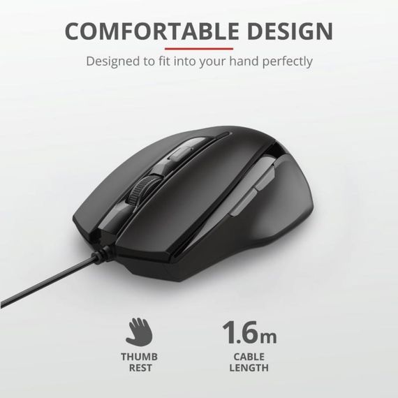 Мишка Trust Voca USB Black (23650) | Зображення 8