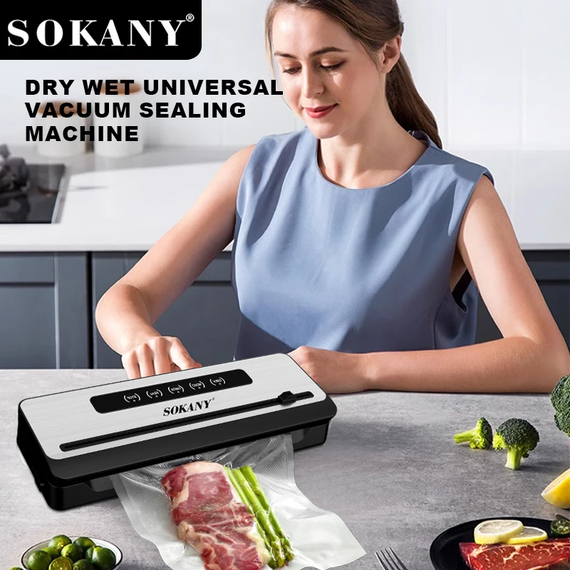 Вакуумный упаковщик Sokany SK-133076 / Упаковщик для еды | Зображення 5