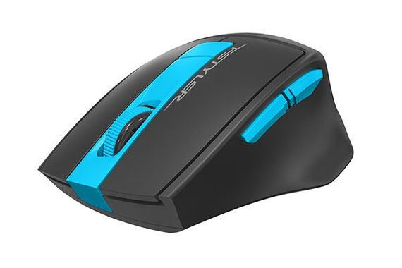 Миша бездротова A4Tech Fstyler FG30 (Blue),  USB, колір чорний+блакитний | Зображення 1