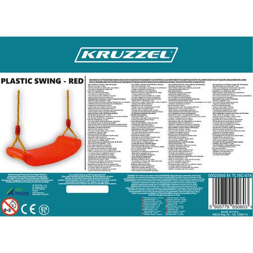Качели детские пластиковые Kruzzel 23555 | Зображення 2