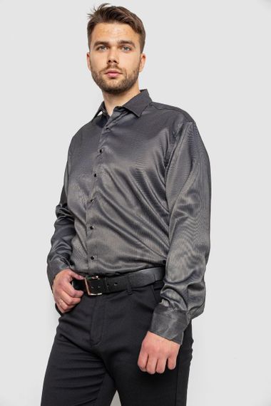 Рубашка мужская, цвет черный, 214R3060 | Зображення 2