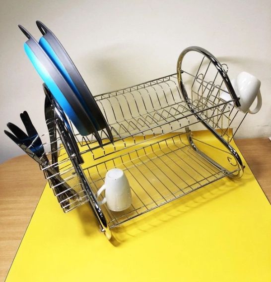 Сушарка для посуду Clean House New, Металева настільна сушарка   знижка | Зображення 2