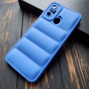 Чохол силіконовий Down Jacket для Tecno Spark 7 колір Синій
