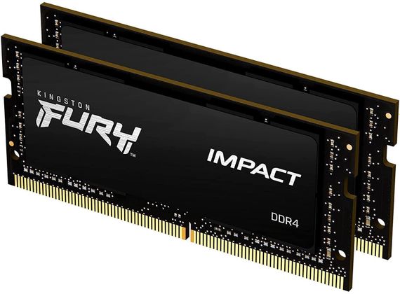 Пам&#039;ять ноутбука Kingston DDR4 16GB KIT (8GBx2) 3200 FURY Impact KF432S20IBK2/16 | Зображення 6