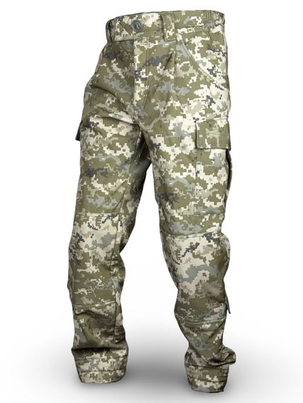 Зимові тактичні штани ЗСУ на флісі Softshell від RAPTOR TAC Піксель 60/4