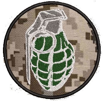 Шеврон граната (Вариант №7)