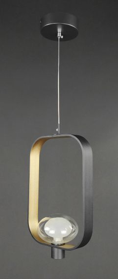 Люстра світлодіодна підвісна LED світильник для квартири на стелю лед 27709 Чорний 45-220х12х22 см.