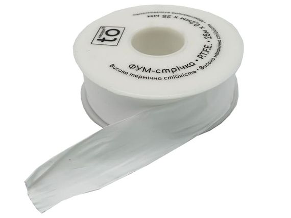 Фум-стрічка професійна Maxi 25mmx0.2mm*25м (0.3g/cm3) toНасоси 10/150 | Зображення 2