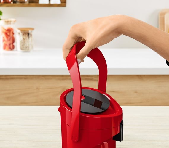 Термос Tefal Ponza Pump, 1.9л, пластик, скло, червоний (K3140314) | Зображення 7