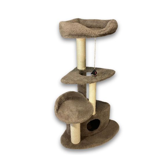 Дряпка Природа Містечко для котів кутова 55х56х117 см | Зображення 2