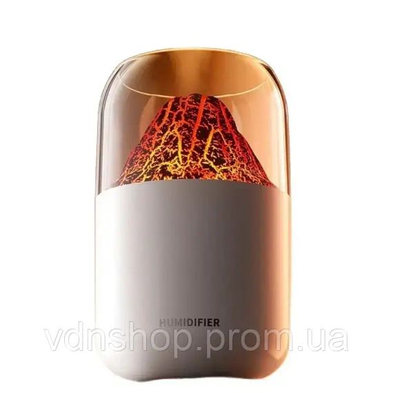 Нічний світильник-зволожувач JSQ-2, аромадіфузор, дизайн "вулкан" | Зображення 1