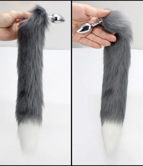 Металева анальна пробка Хвіст лисички ( розмір S) | Зображення 7