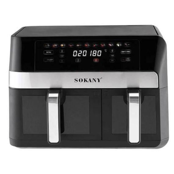 Аерофрітюрниця мультипіч двокамерна 7+7л 2800Вт SOKANY SK-10034