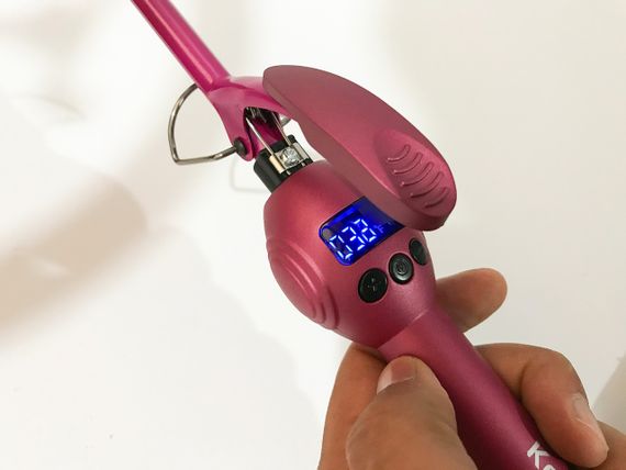 Тонка плойка для афро кучерів з затиском Kemei KM-1023 (діаметр 9мм) | Зображення 4