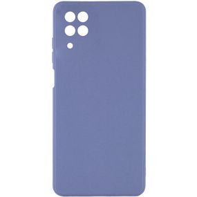 Силиконовый чехол Candy Full Camera для Samsung Galaxy M33 5G Голубой / Mist blue