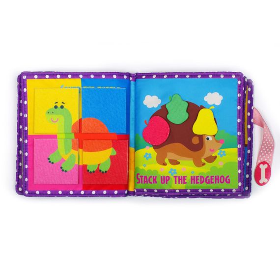 Развивающая книжка-шуршалка "Щенок" 823413 с липучками | Зображення 1