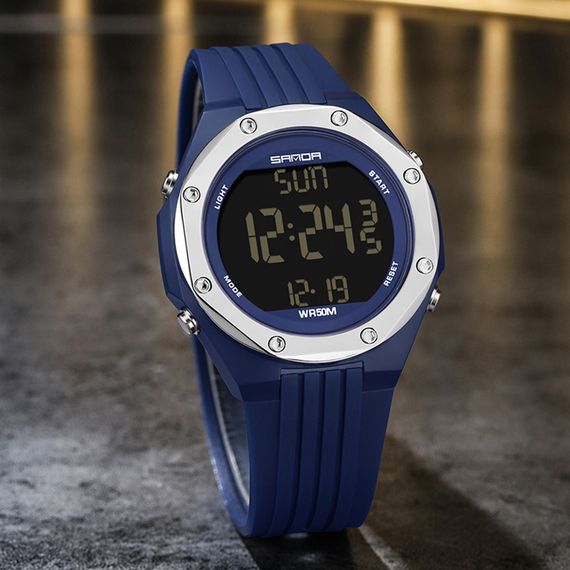 Часы Sanda 6093 Blue-Silver | Зображення 3