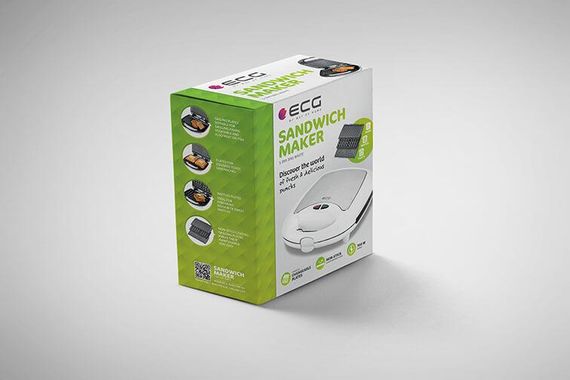 Сэндвичница 3в1 White EСG S-399-white | Зображення 1