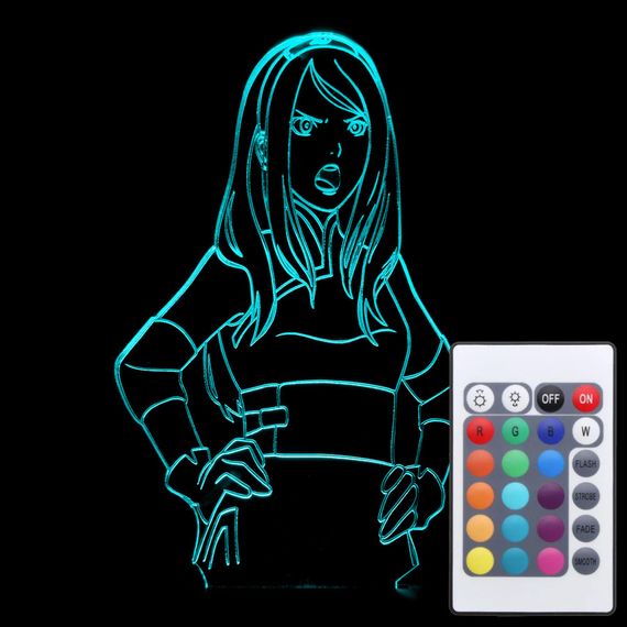 Акриловий світильник-нічник з пультом 16 кольорів Сакура Харуно tty-n001106