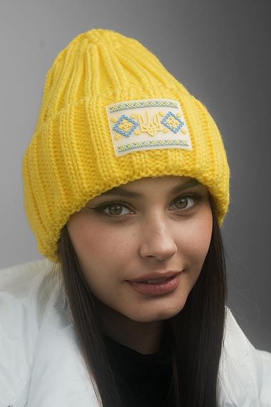 Шапка «Мережка» желтый