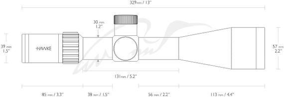 Приціл оптичний Hawke Airmax Compact 6-24x50 SF сітка AMX з підсвічуванням | Зображення 4