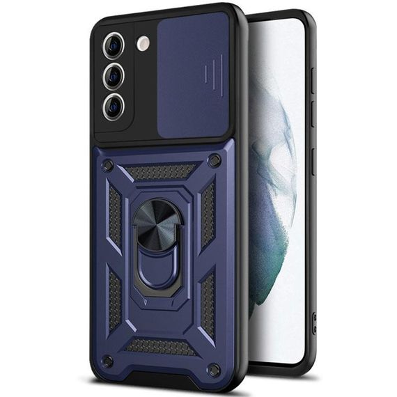 Чохол Ummi Camshield Serge Ring для Samsung Galaxy S21 FE Синій