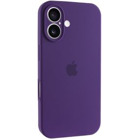 Чехол Silicone Case Full Camera Protective (AA) для Apple iPhone 16 Plus (6.7") Фиолетовый / Amethyst