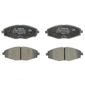 Гальмівні колодки Bosch дискові передні CHEVROLET/DAEWOO Lanos/Matiz 'F ''0.8-1.5 0986424512