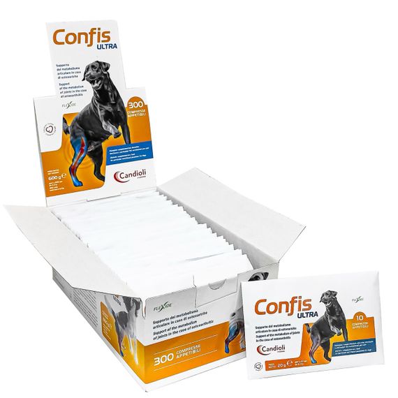 Вітаміни для здоров'я суглобів собак Candioli Confis Ultra, 10 табл.
