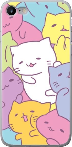 Чехол на iPhone SE 2020 Котики "2534u-2013-17620"