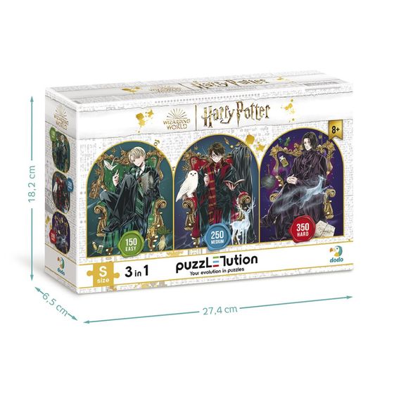 Дитячий пазл 3 в 1 "Династія чарівників" 200575 набір 4 в 1