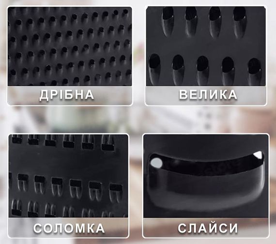 Терка Ofenbach Grater 4-гранна 10.5х8х24см із нержавіючої сталі | Зображення 1