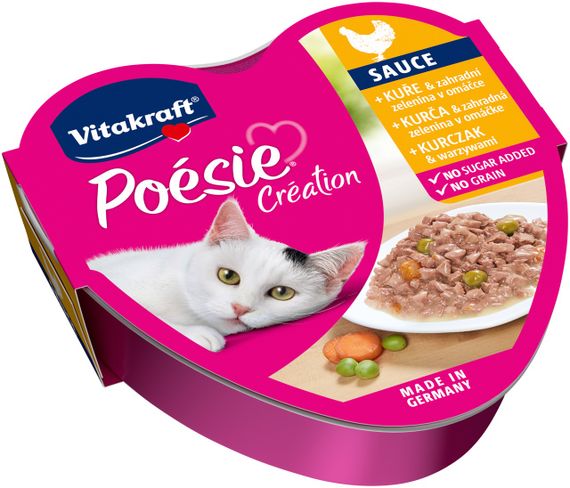 Влажный корм для котов с курицей Vitakraft Poesie Creation Chicken, 85 гр | Зображення 1