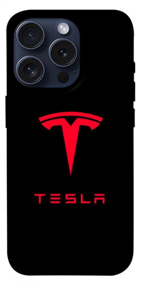 Чохол з картинкою Tesla для Apple iPhone 15 Pro (6.1")