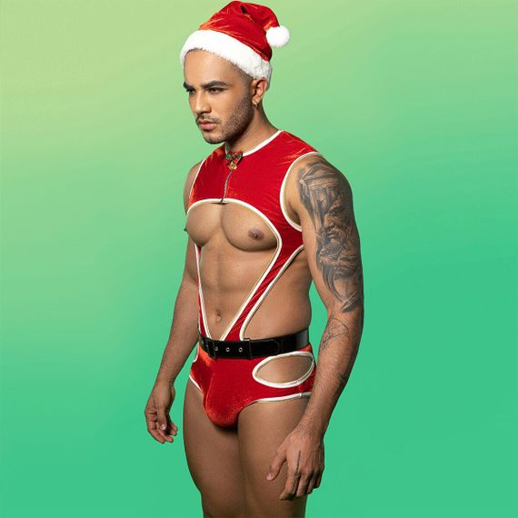 Новорічний чоловічий еротичний костюм JSY 9132 One Size sexstyle | Зображення 3