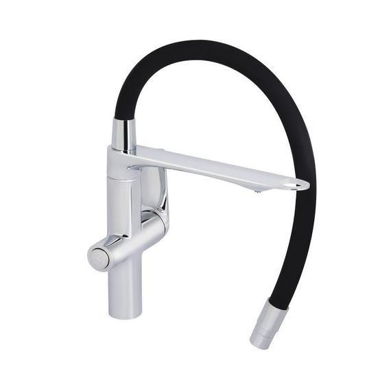 Змішувач для кухні Qtap Vlasta New з гнучким виливом з підключенням для питної води QTVLA364CRM45648 Chrome | Зображення 4