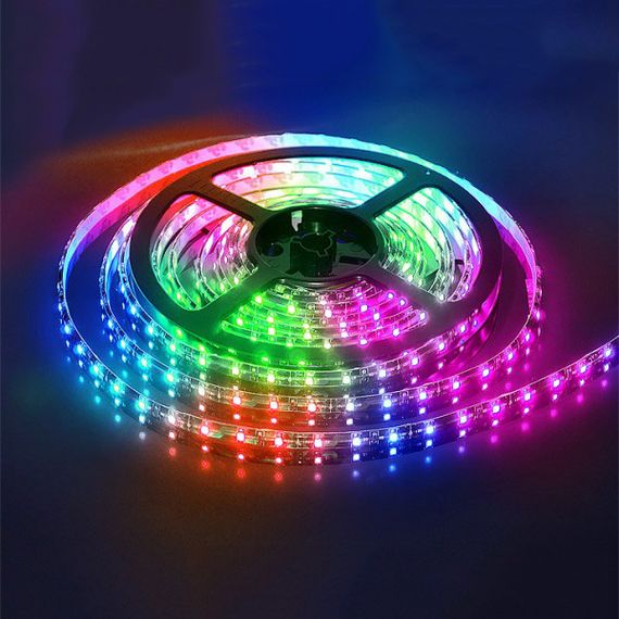 Светодиодная лента SMD 5050 RGB LED 5 м IP65 с пультом и блоком питания USB, 5м, Лента светодиодная 5050 | Зображення 9