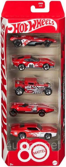 Набор коллекционных моделей автомобилей Хот Вилс Оригинал Hot Wheels 80th Anniversary Set