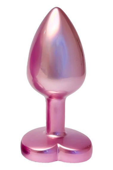 Анальная пробка розовая Dream Toys Gleaming Love с декоративным камнем в виде сердца, S Sex Aura | Зображення 1