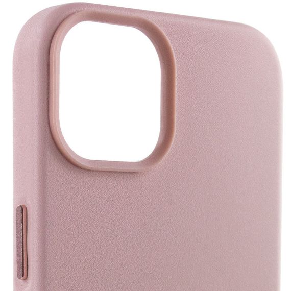 Кожаный чехол Leather Case (AA Plus) with MagSafe для Apple iPhone 14 (6.1") Sand Pink | Зображення 2
