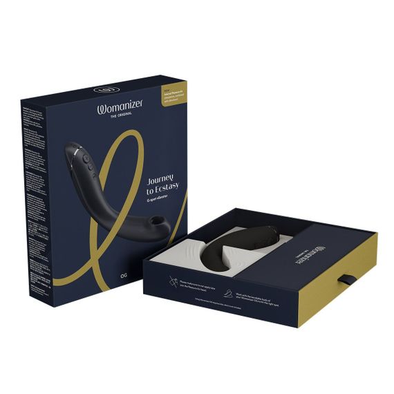 Вакуумний стимулятор для точки G та клітора з вібрацією Womanizer OG Dark Grey, 12 рівнів, 3 режими | Зображення 7