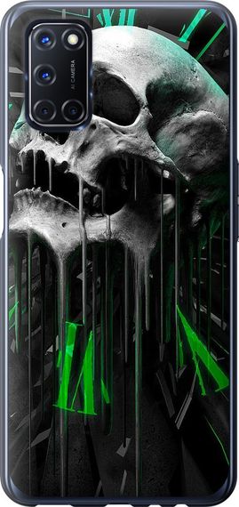 Чехол на Oppo A52 Череп-часы "4100u-1930-17620"