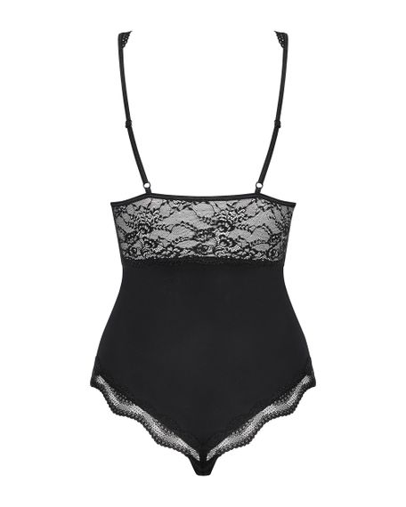 Боді з мереживом Obsessive Luvae Чорне L/XL | Зображення 4
