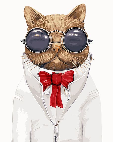 Кіт в окулярах