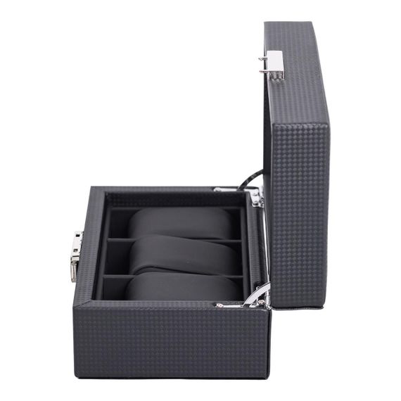 Шкатулка для наручных часов 19×11.5×8 см деревянная на 3 отсека кейс для хранения часов | Зображення 3