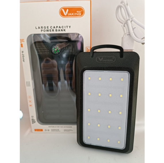 Повербанк Powerbank 30000 D-808 А 819 зовнішній акумулятор із сонячними батареями   знижка | Зображення 3