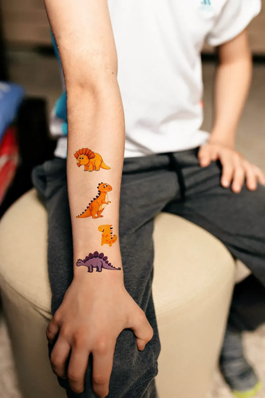 Тату тимчасове Помаранчеві дракони Tattooshka WS-071 Різнокольоровий shop (5805800010953) | Зображення 1