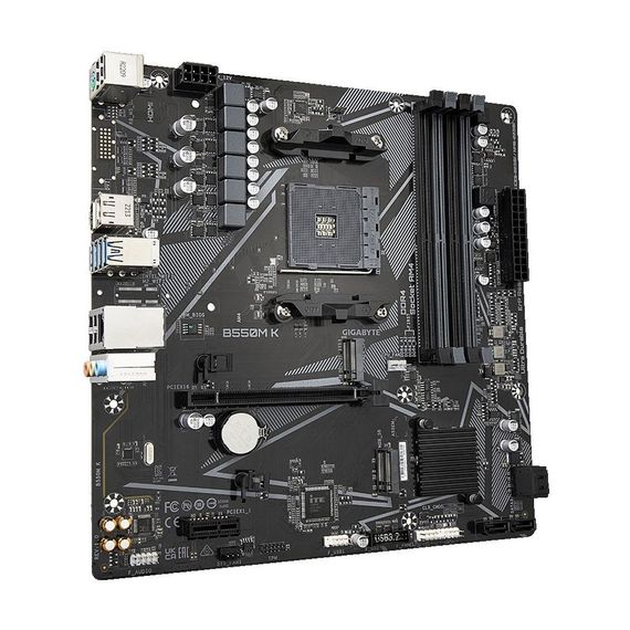 Материнська плата GIGABYTE B550M K | Зображення 1