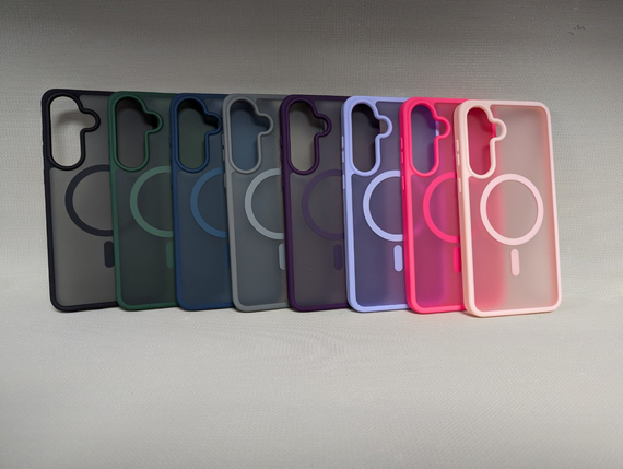 Samsung Galaxy S25 FE Чохол Insane Hybrid Magnetic MagSafe матовий протиударний PC+TPU сірий | Зображення 1